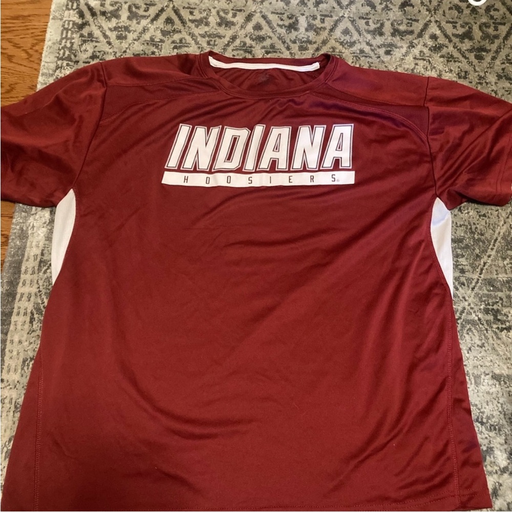Knights Apparel Red and White IU T-Shirt